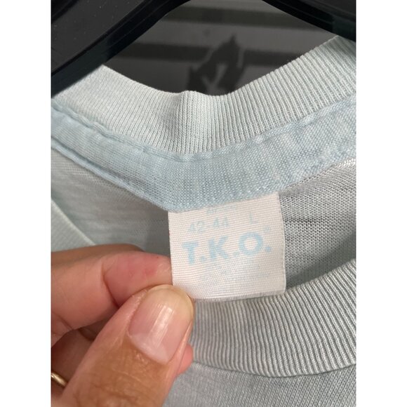 RARE Vintage 1980 Chicago Fest 80 T-Shirt Size L Large LG light blue T-shirt - Picture 4 of 8